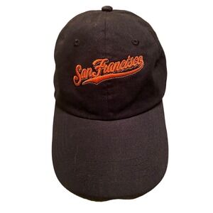 San Francisco Giants Baseball Hat Adult Hook n Loop Black Solar Day PG&E Cap